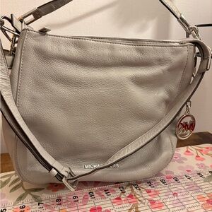 Michael Kors Light Grey Hobo Bag
